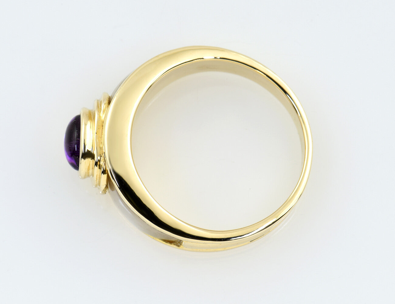Ring Amethyst Perlmutt 333/000 8 K Gelbgold