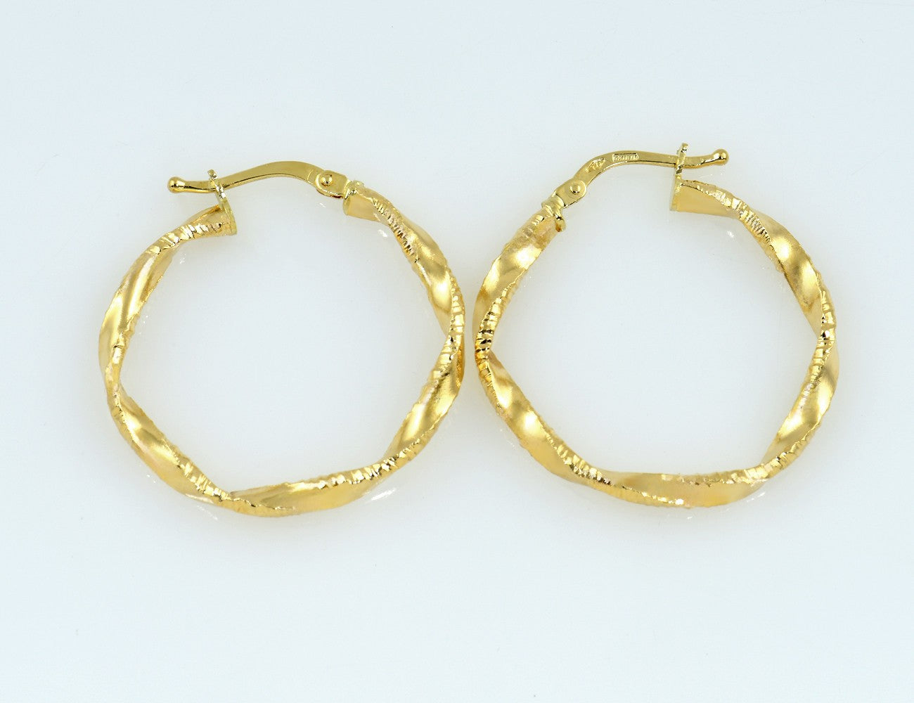 Creolen 750/000 18 K Gelbgold Ohrringe