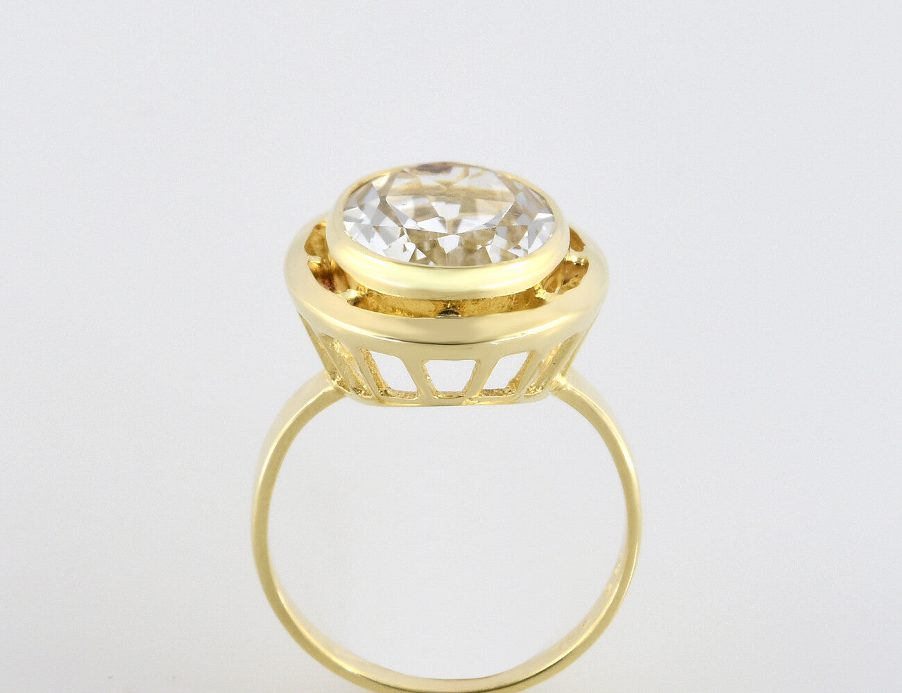 Aquamarin Ring 585/000 14 K Gelbgold