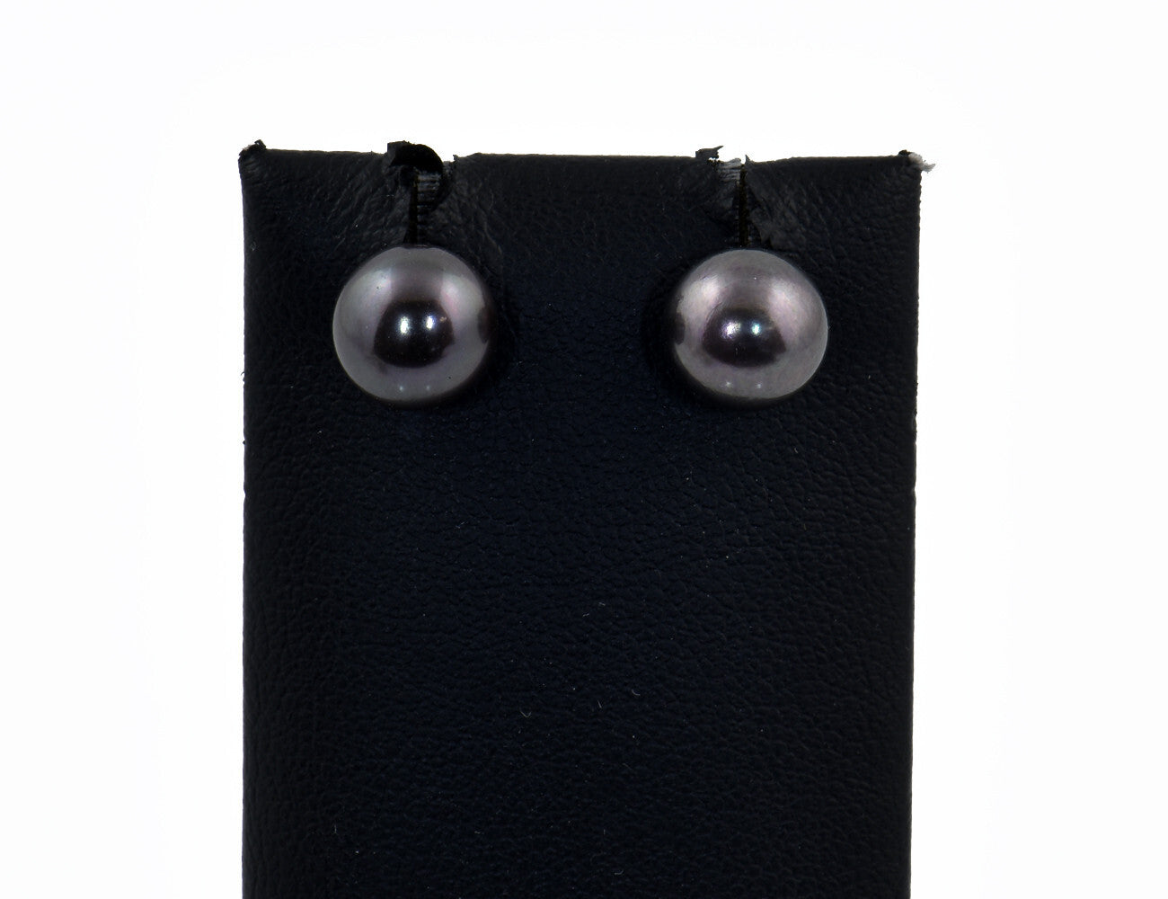 Cultured pearl earrings 585/000 14 K yellow gold pearl stud earrings