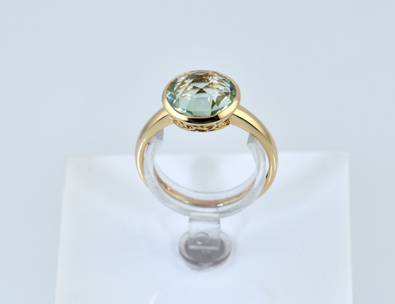 Ring Spinell 585/000 14 K Gelbgold