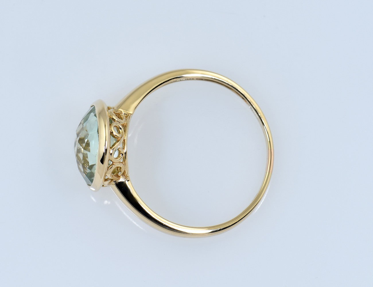 Ring Spinell 585/000 14 K Gelbgold