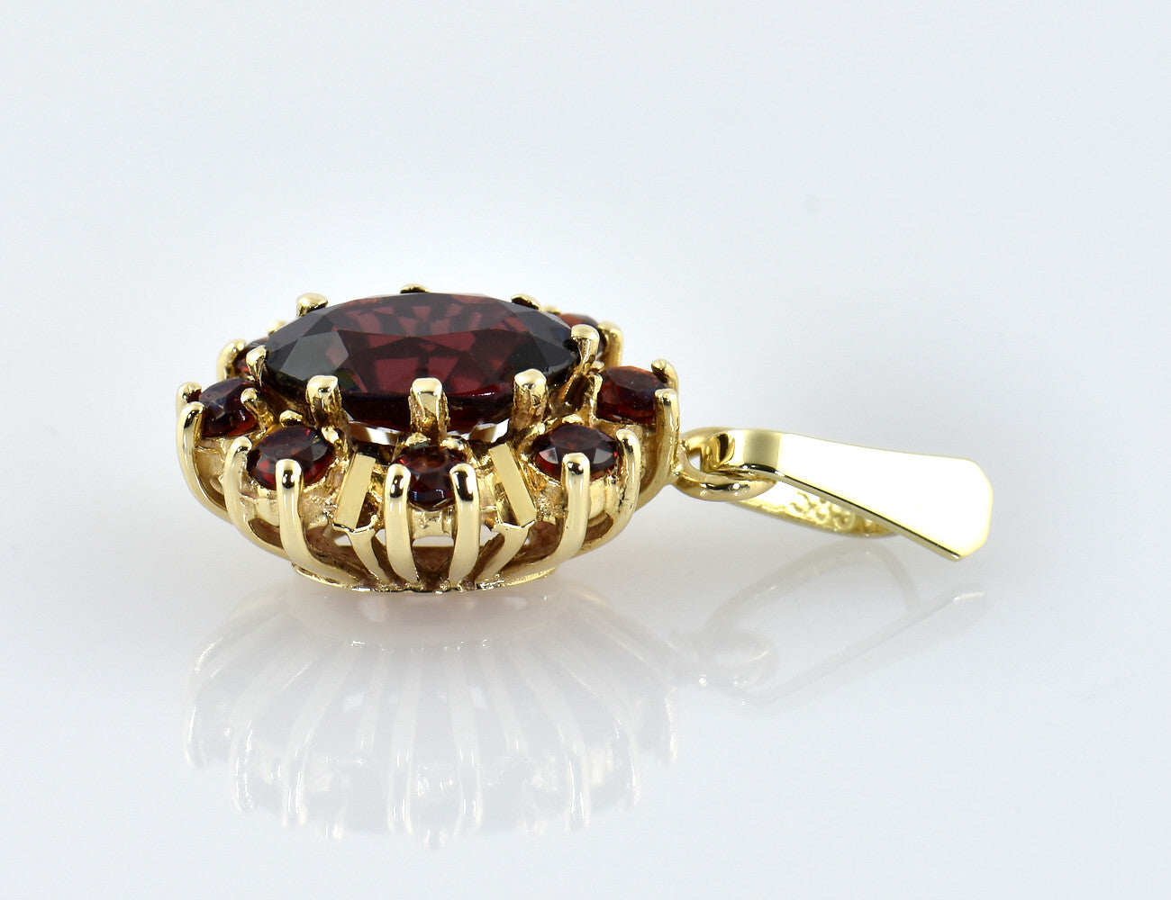 Anhänger Granat 585/000 14 K Gelbgold