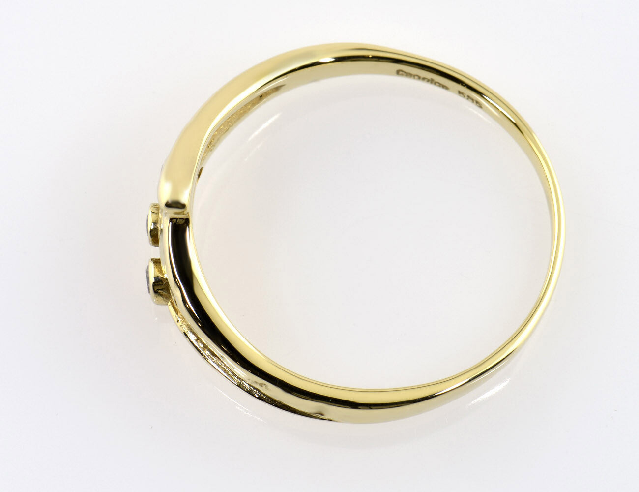 Diamant Ring 585/000 14 K Gelbgold 3 Brillanten zus. 0,05 ct