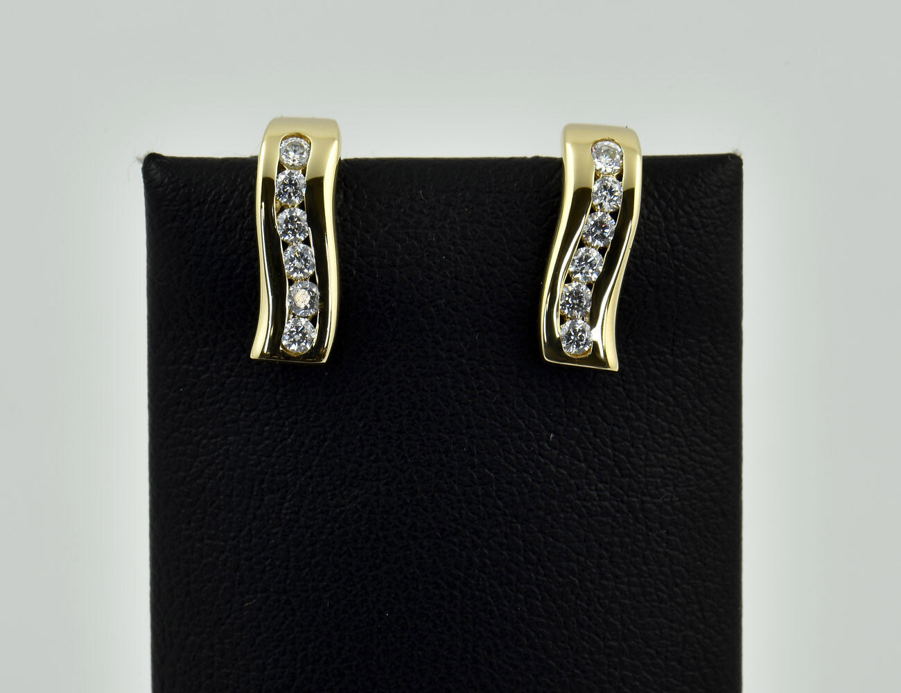 Ohrstecker 585/000 14 K Gelbgold Zirkonia