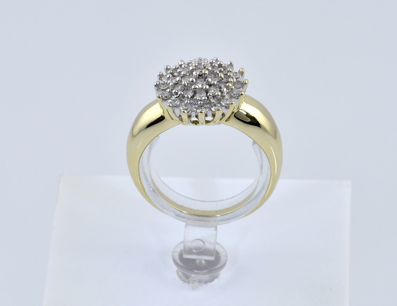 Diamant Ring 585/000 14 K Gelbgold 33 Brillanten zus. 0,50 ct