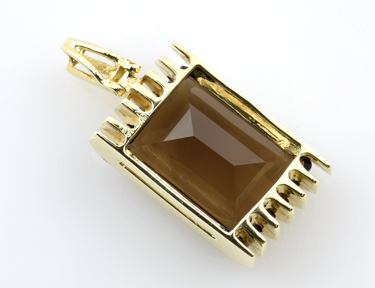 Anhänger Rauchquarz 585/000 14 K Gelbgold
