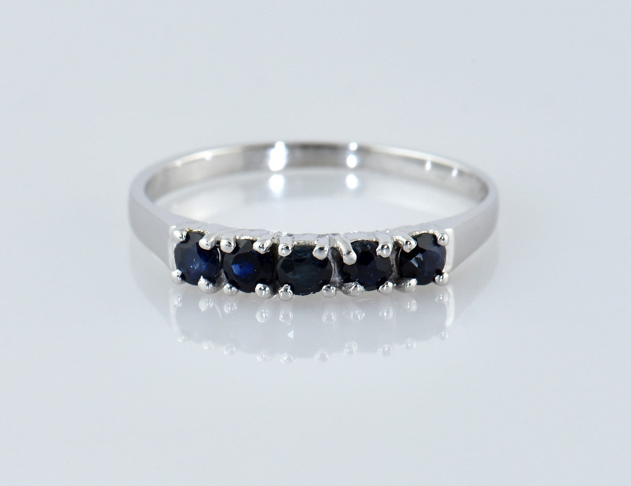 Saphir Ring 585/000 14 K Weißgold