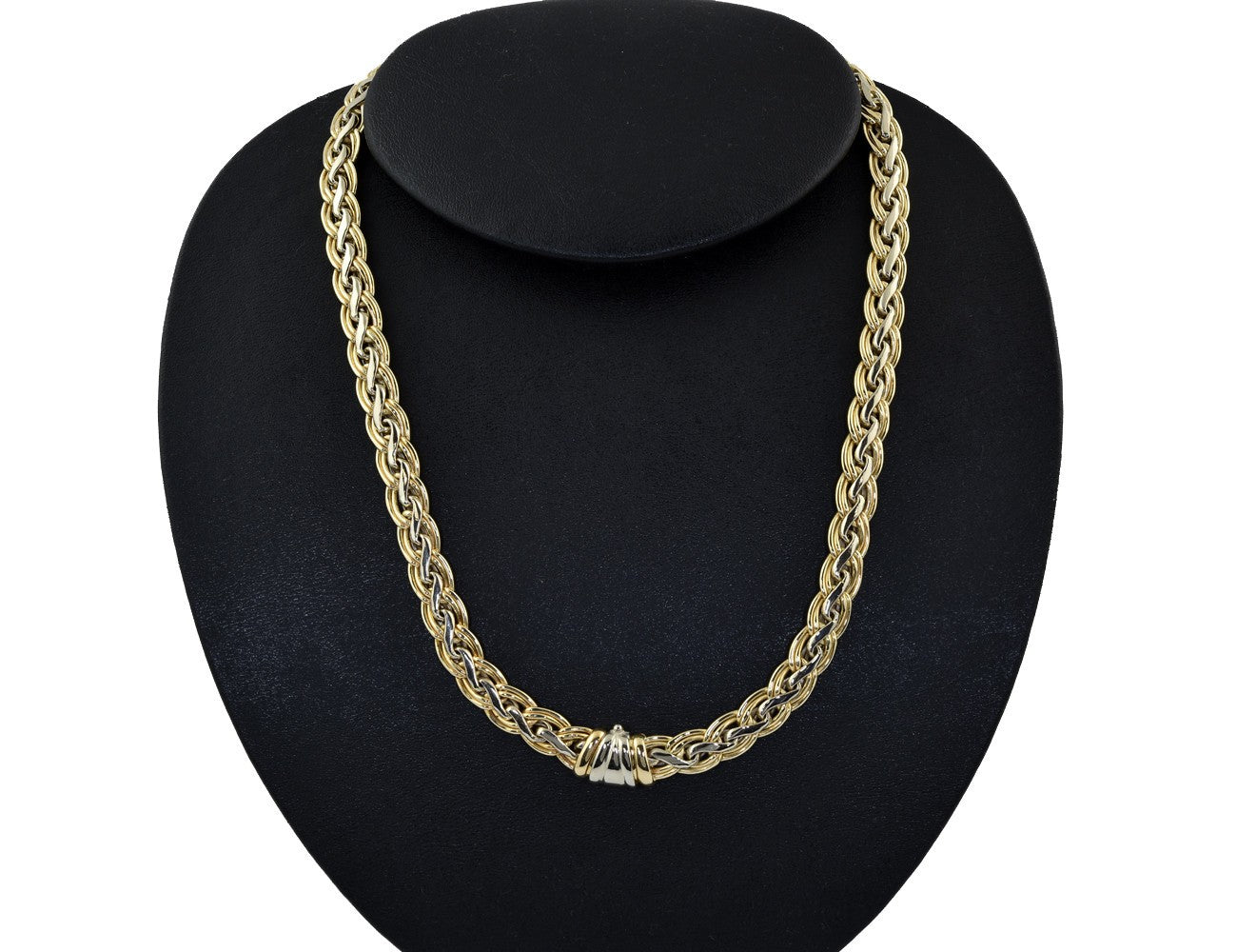 Goldkette Kette 585/000 14 K Gelb- Weißgold 44 cm lang