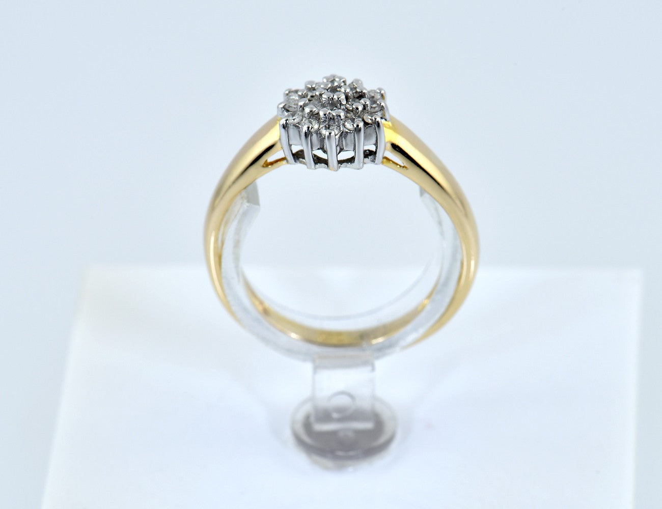 Diamant Ring 585/000 14 K Gelbgold 19 Diamanten zus. 0,20 ct