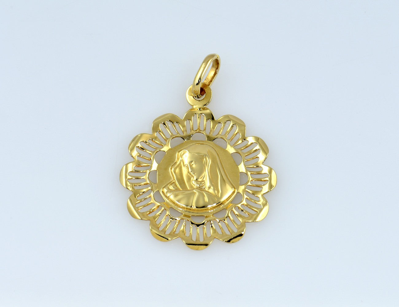 Anhänger Heilige Maria, Mutter Gottes 585/000 14 K Gelbgold