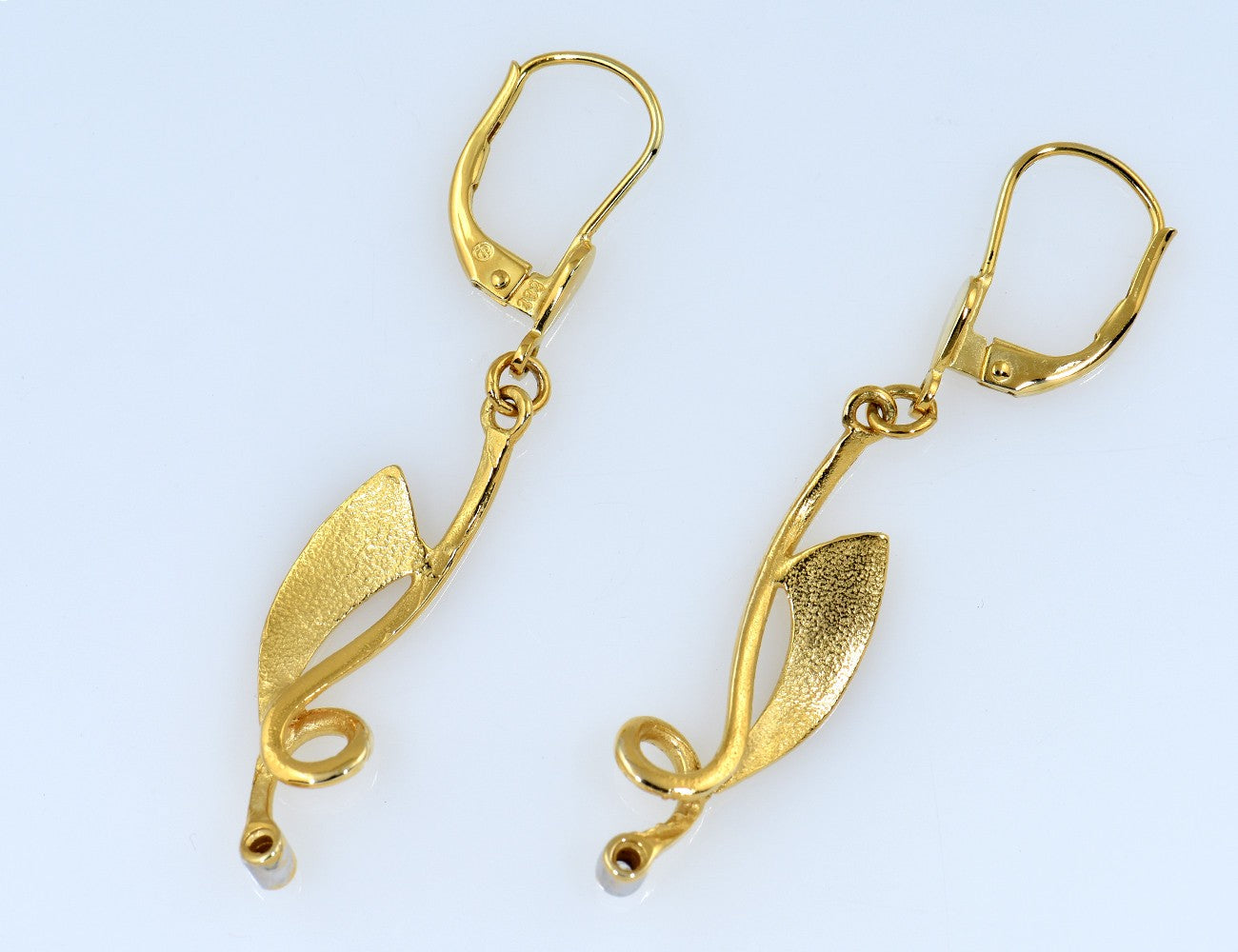 Ohrringe Ohrhänger 333/000 8 K Gelbgold, Zirkonia