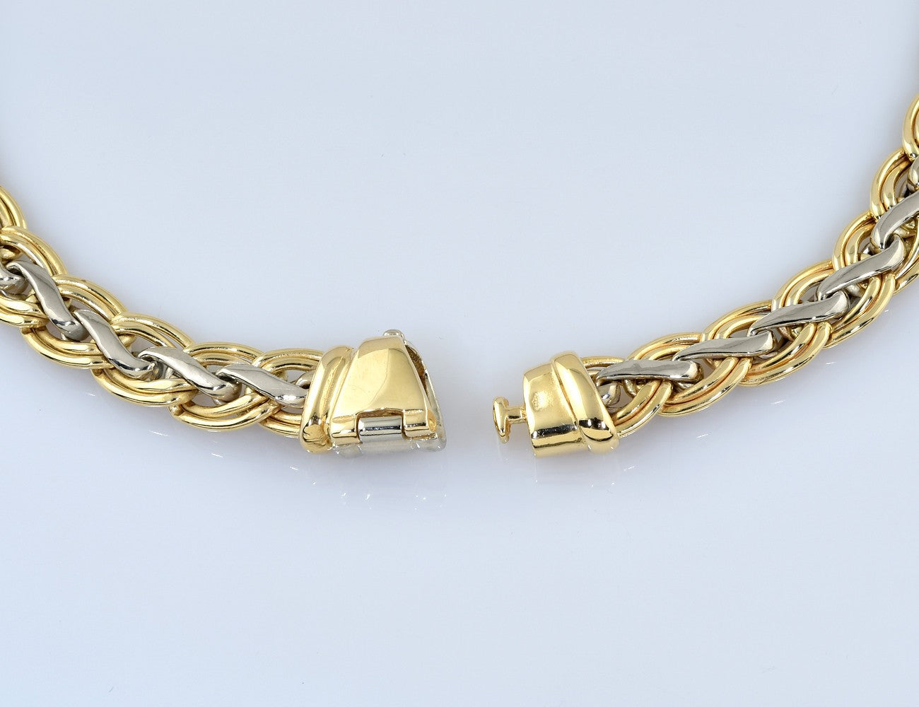 Goldkette Kette 585/000 14 K Gelb- Weißgold 44 cm lang