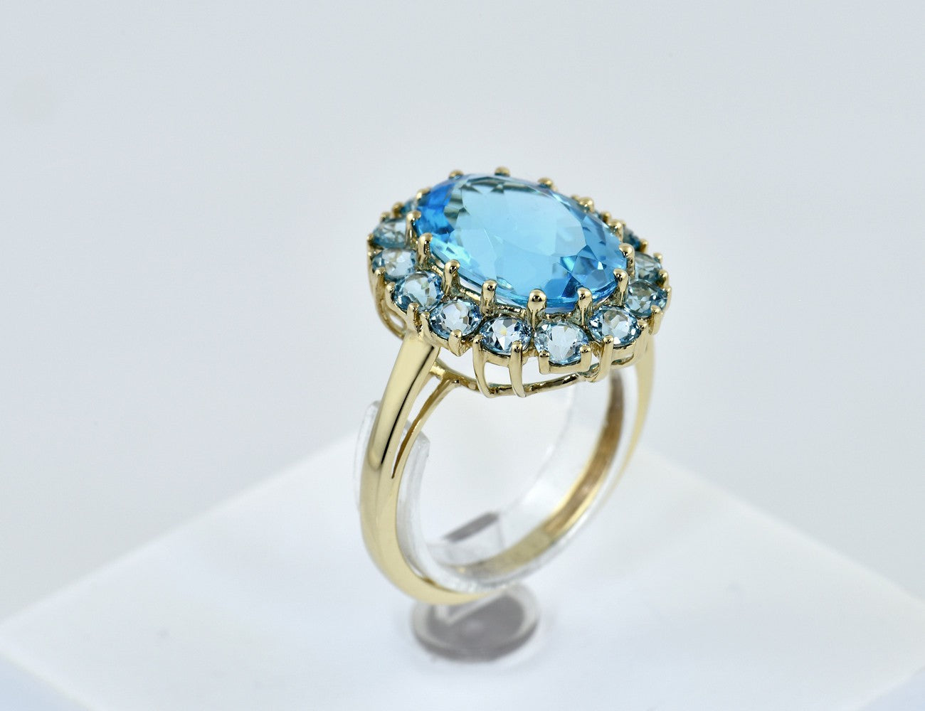 Ring Topas Synthese 333/000 8 K Gelbgold