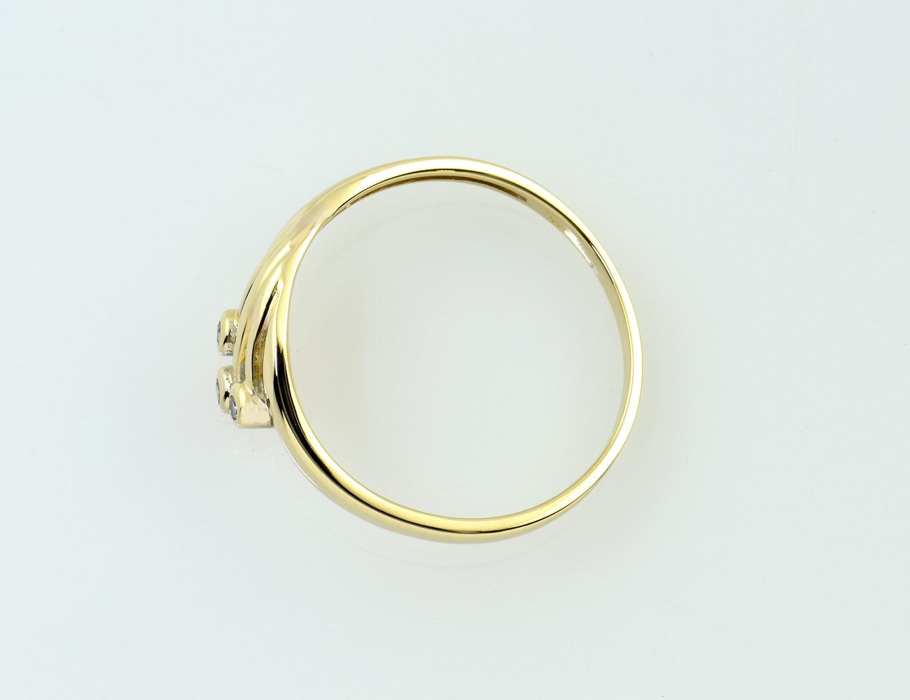 Diamant Ring 585/000 14 K Gelbgold 3 Diamanten zus. 0,03 ct