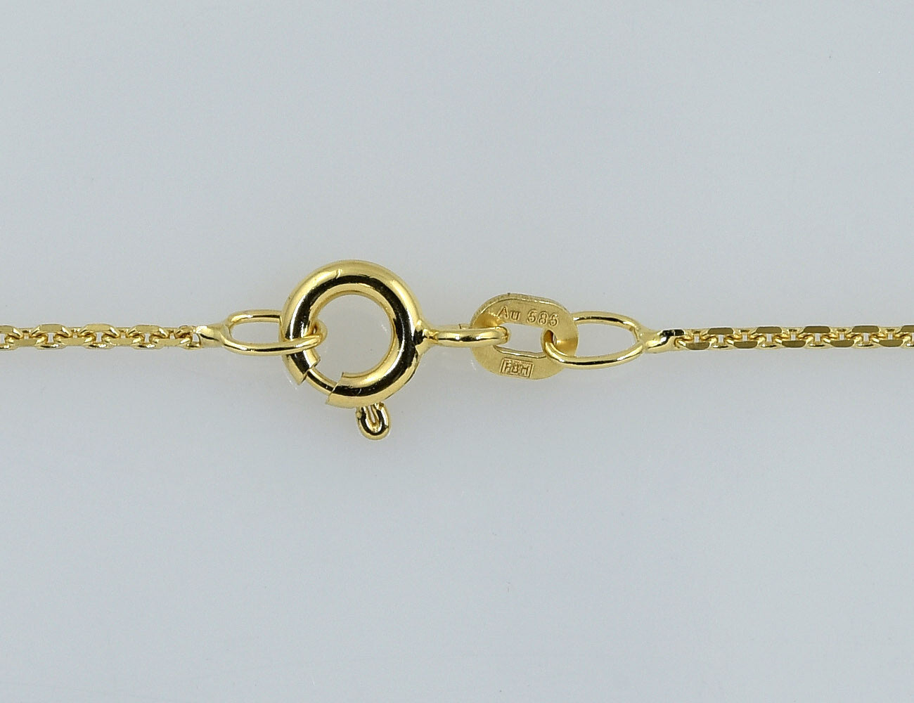 Solitär Anhänger mit Kette 585/000 14 K Gelbgold, 1 Brillant 0,50 ct, 42 cm lang