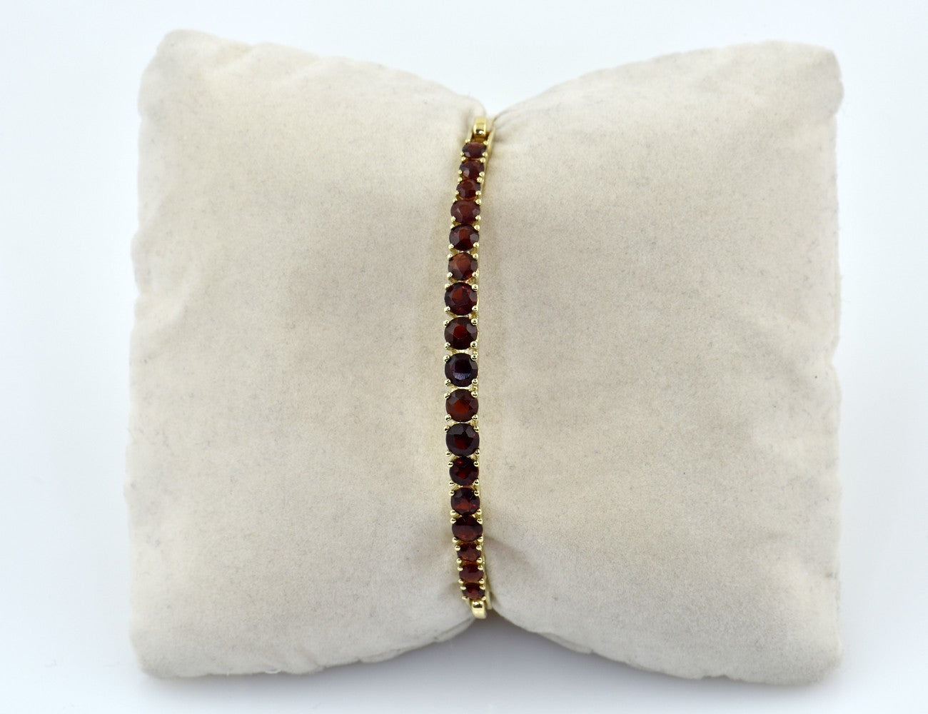 Armreif Granat 333/000 8 K Gelbgold