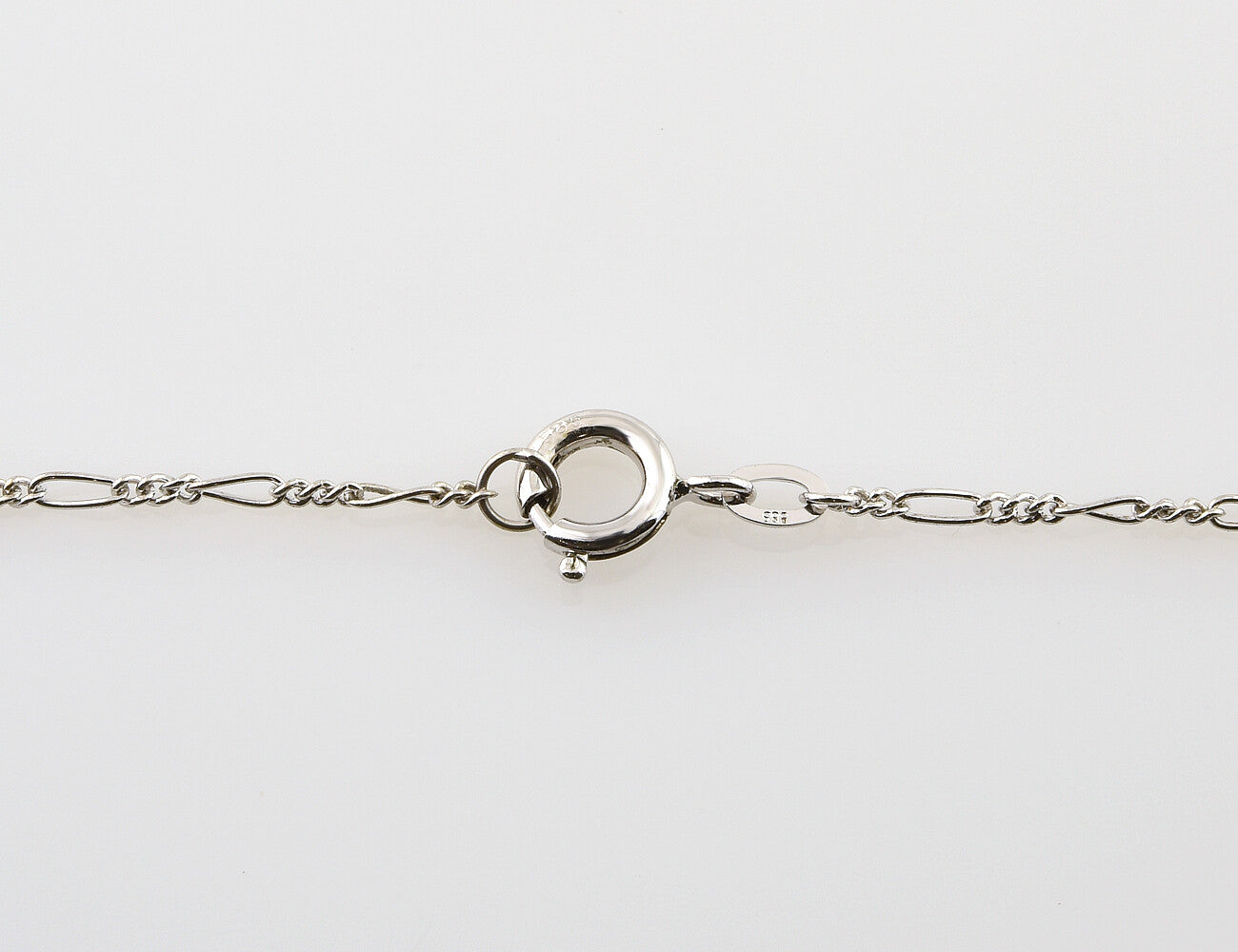 Kette 585/000 14 K Weißgold Collier, Zuchtperlen, 2 Diamanten zus. 0,05 ct
