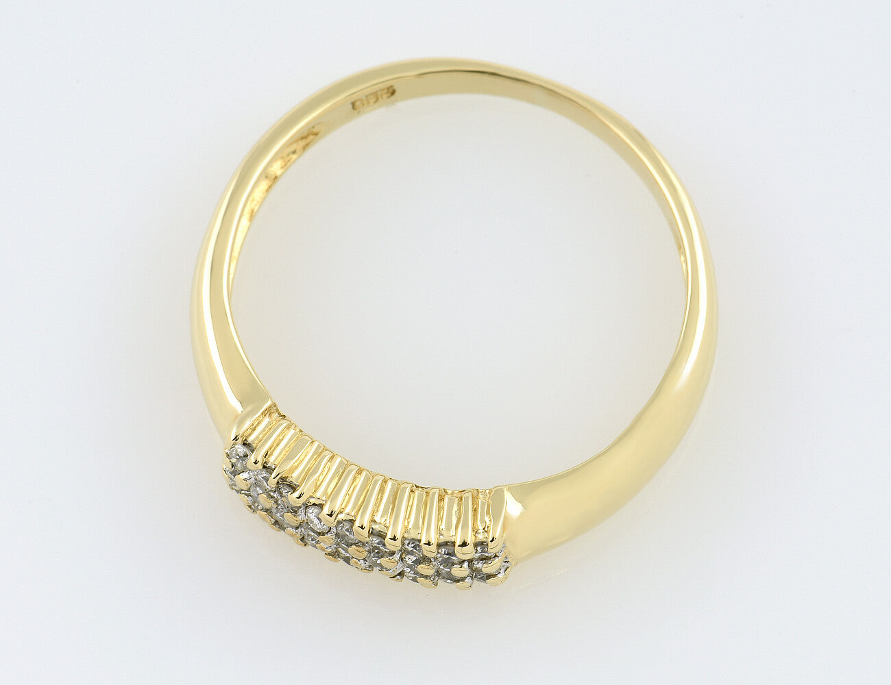 Diamant Ring 585 14 K Gelbgold 25 Diamanten zus. 0,30 ct