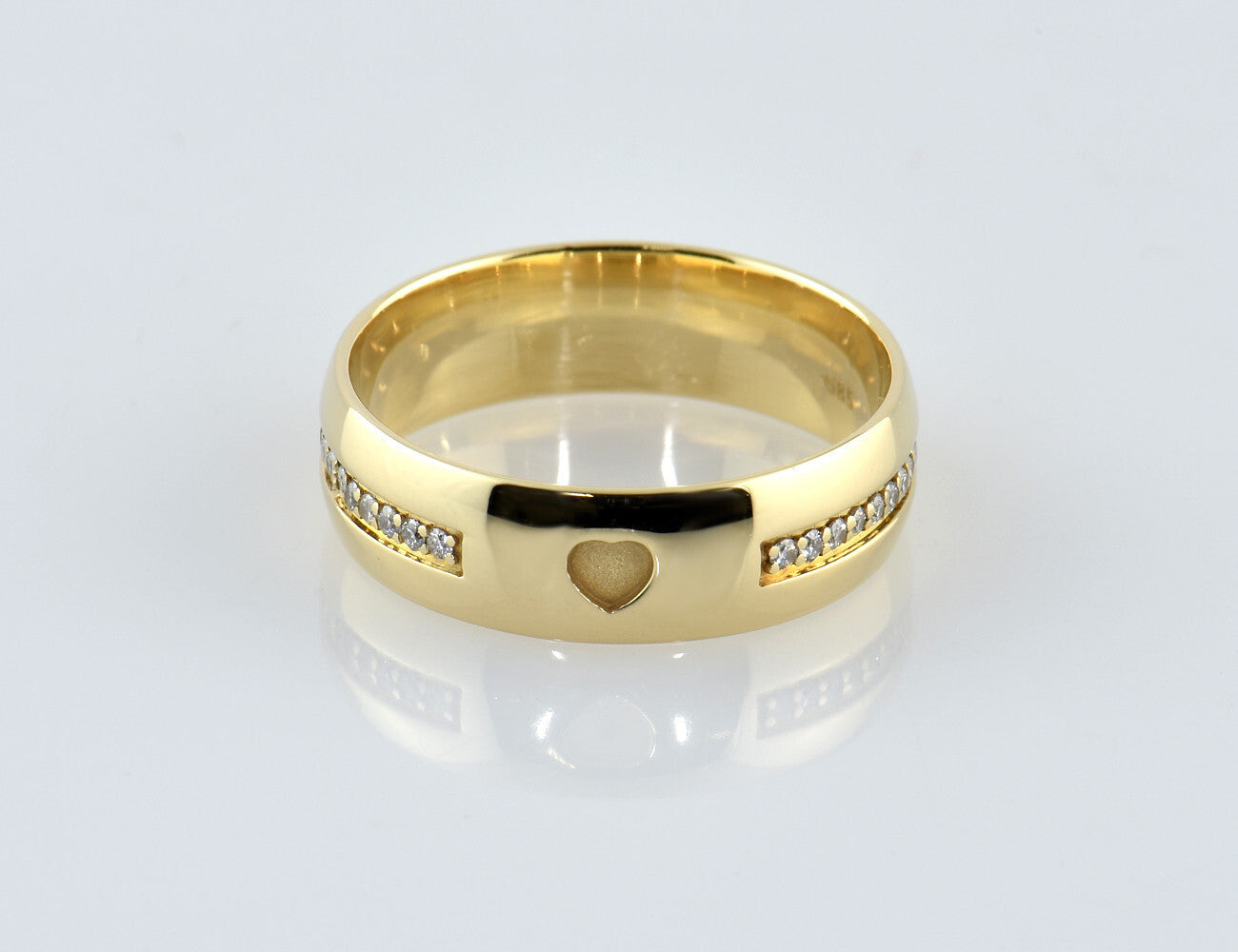 Diamant Ring 585/000 14 K Gelbgold 26 Brillanten zus. 0,25 ct