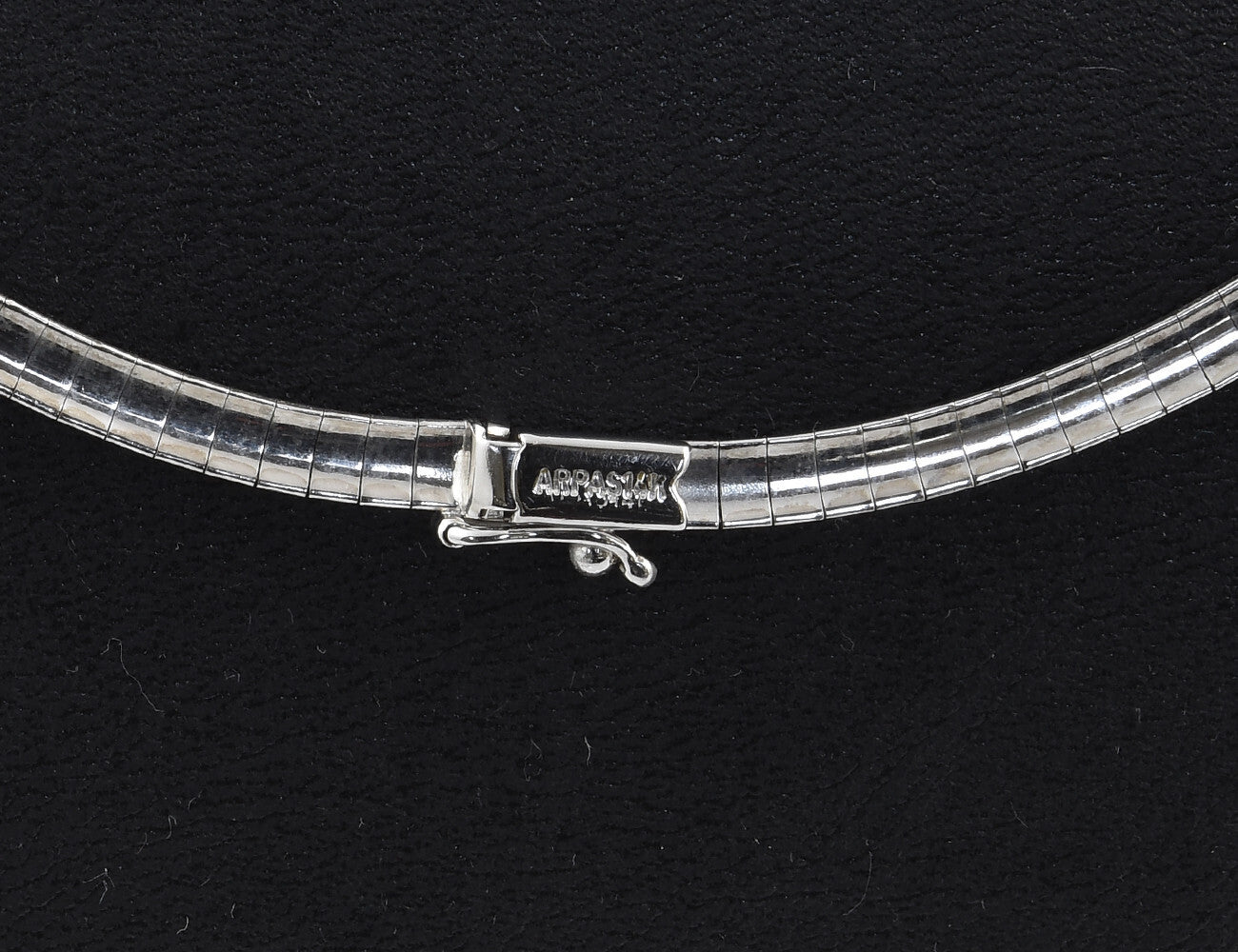 Kette Halsreif Omegareif 44 cm 585/000 14 K Weißgold