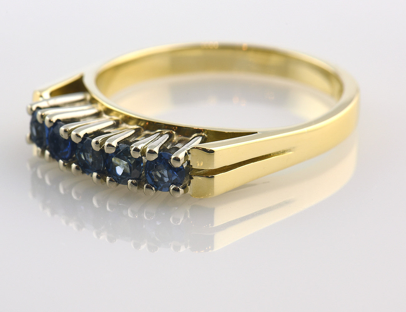 Saphir Ring 750 18 K Gelbgold