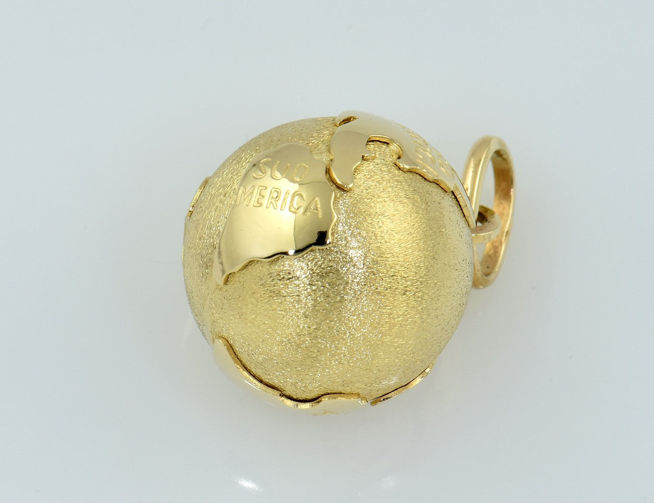 Anhänger Weltkugel Globus 585/000 14 K Gelbgold