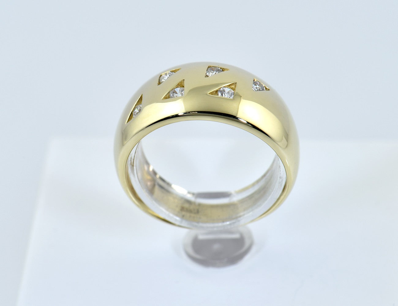 Ring 333/000 8 K Gelbgold Zirkonia