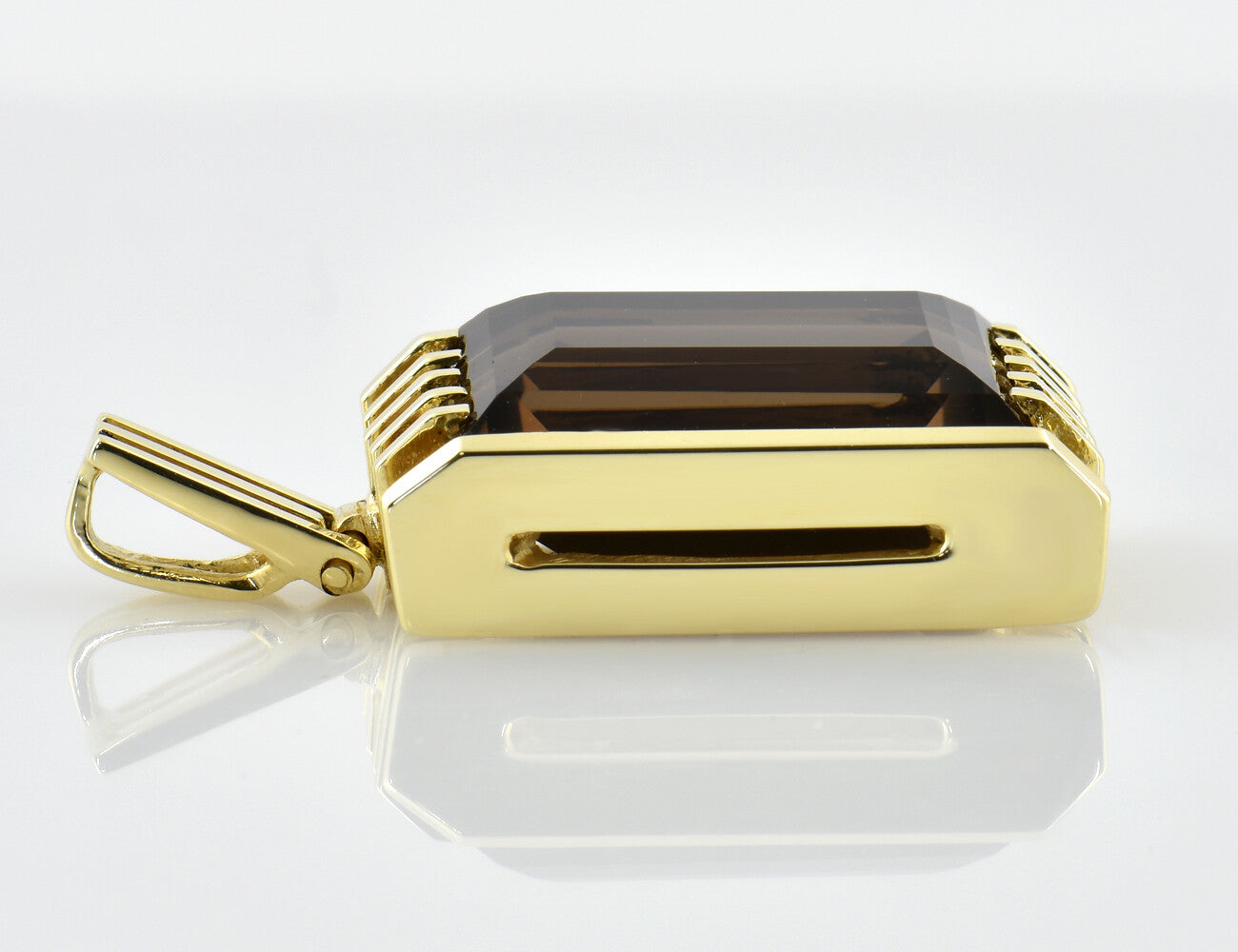 Anhänger Rauchquarz 585/000 14 K Gelbgold