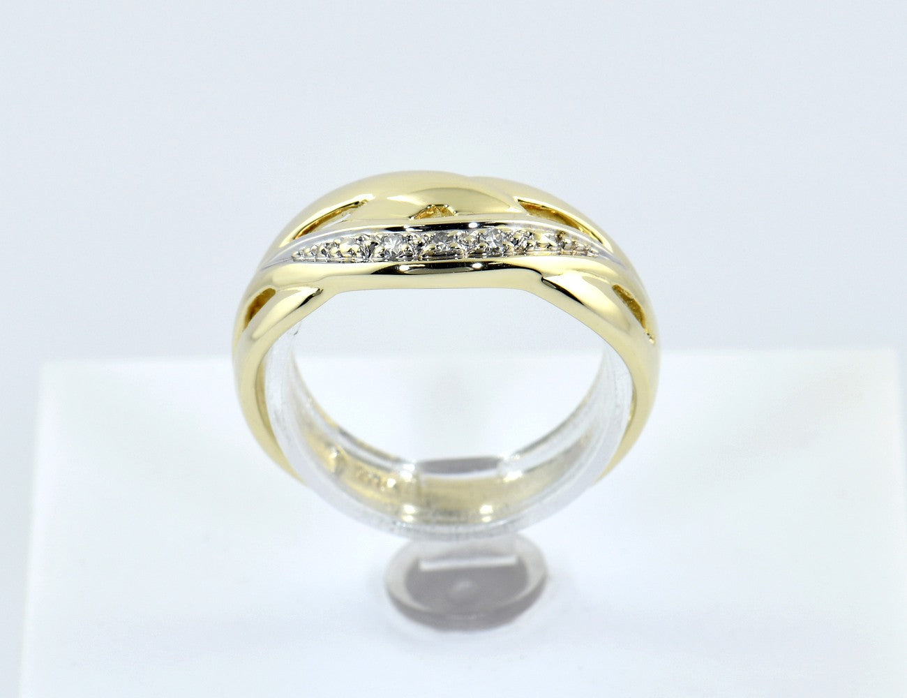 Diamant Ring 585/000 14 K Gelbgold 3 Diamanten