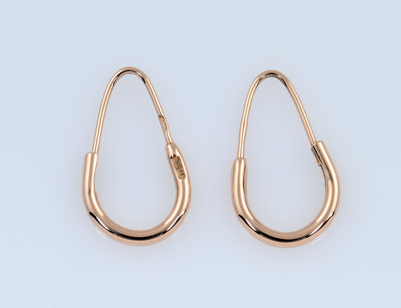 Creolen 583/000 14 K Rotgold Ohrring