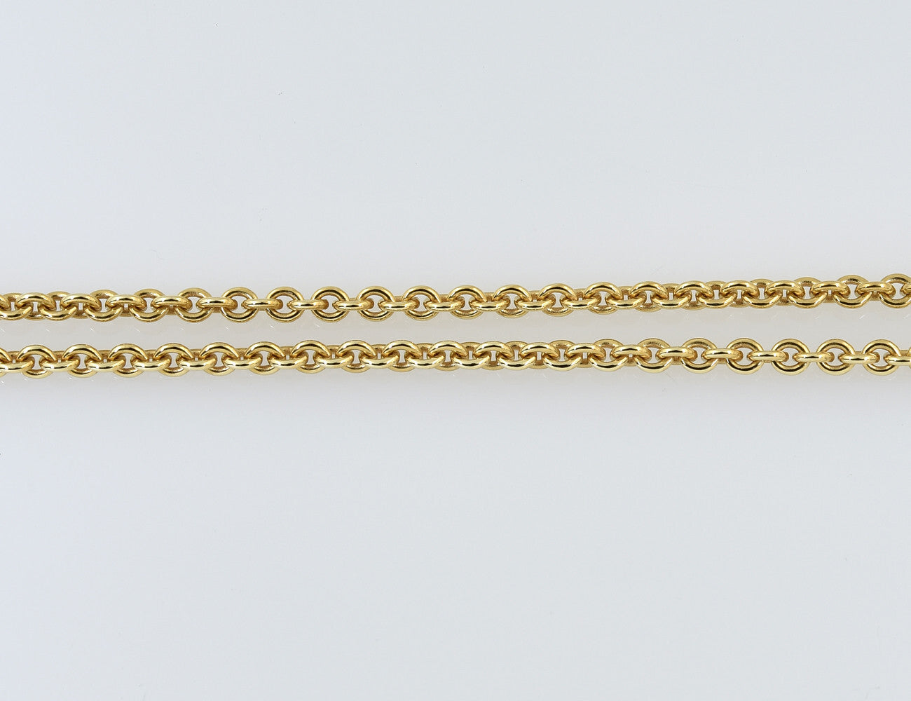Kette 585/000 14 K Gelbgold Collier 1 Brillant 0,05 ct, 43,5 cm lang