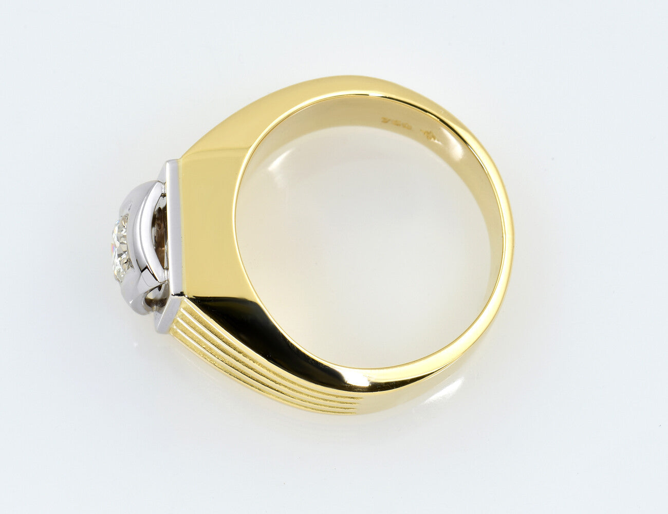 Diamant Solitär Ring 750/000 18 K Gelbgold Brillant 0,40 ct
