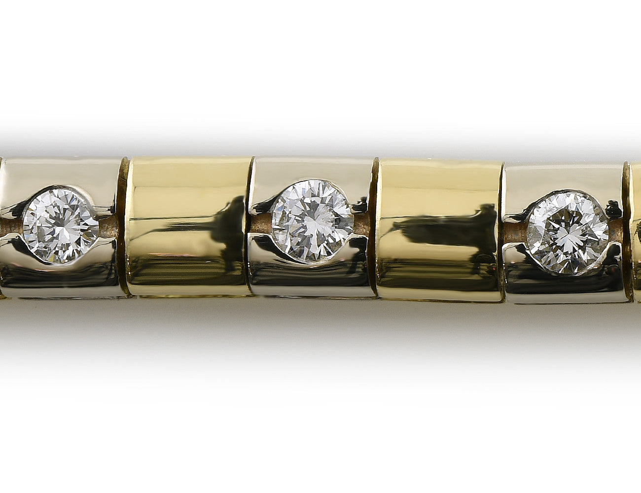 Armband 19 cm 750/000 18 K Gelbgold 25 Brillanten zus. 1,25 ct