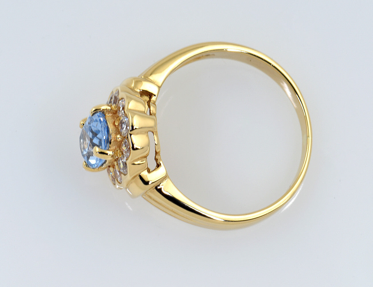 Ring Topas 750/000 18 K Gelbgold Zirkonia
