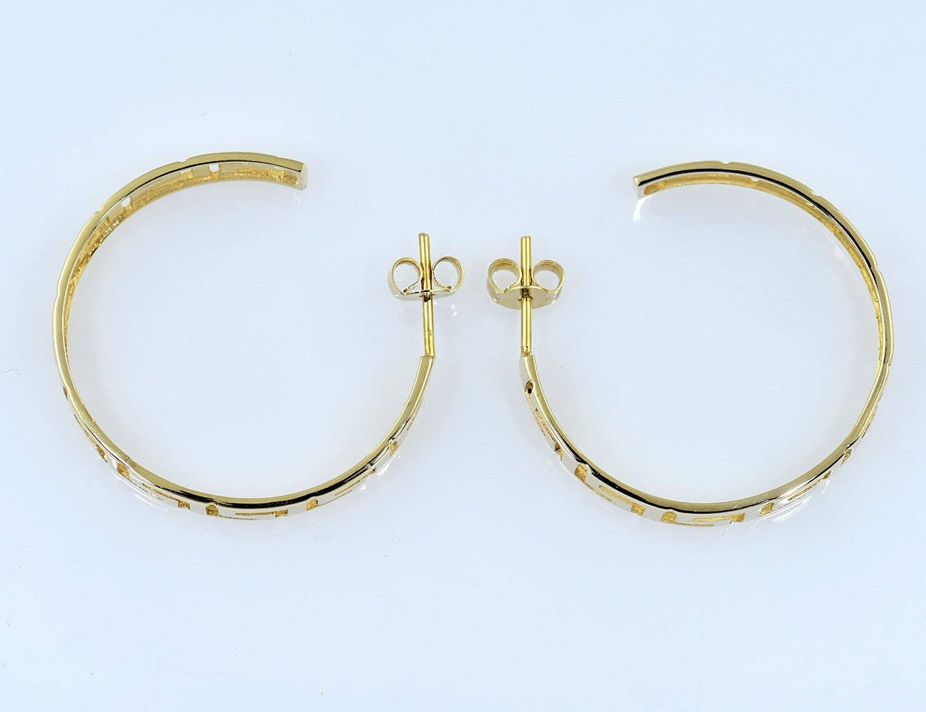 Creolen 585/000 14 K Gelbgold Ohrringe