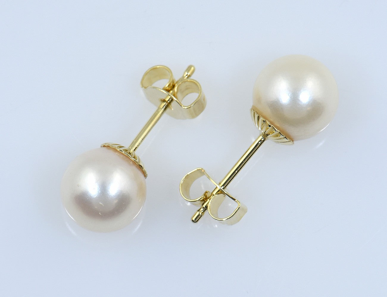 Ohrringe Akoyaperle 585/000 14 K Gelbgold Ohrstecker