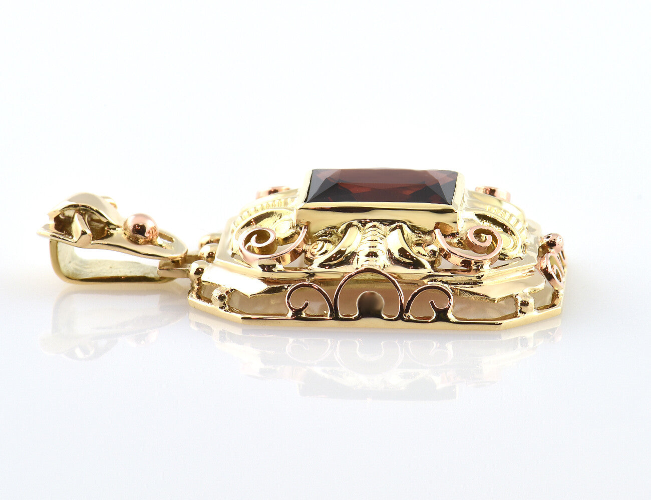 Anhänger Turmalin 585/000 14 K Gelbgold