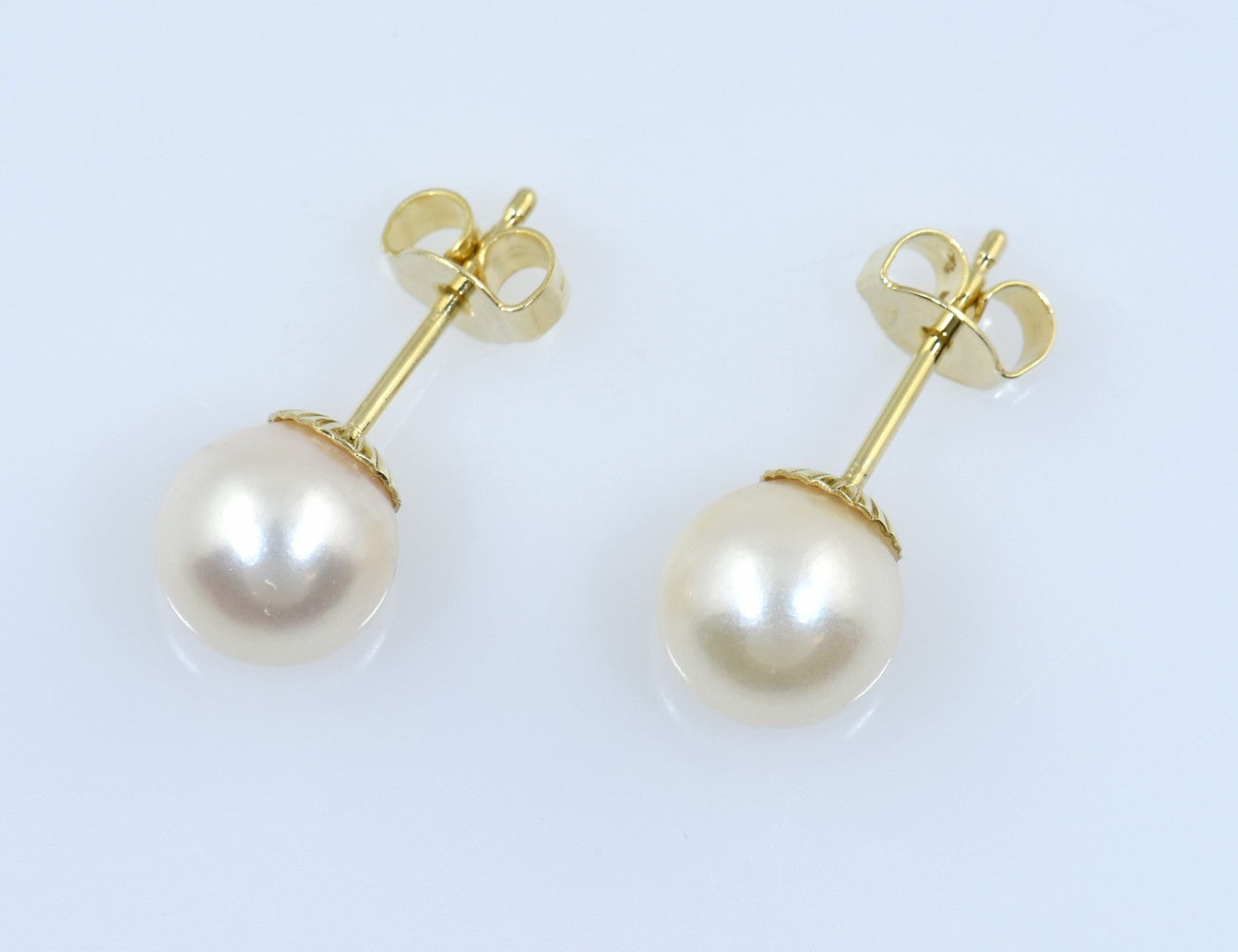 Ohrringe Akoyaperle 585/000 14 K Gelbgold Ohrstecker