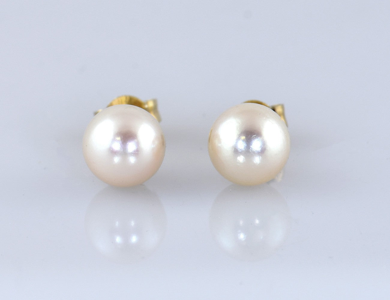 Ohrringe Akoyaperle 585/000 14 K Gelbgold Ohrstecker