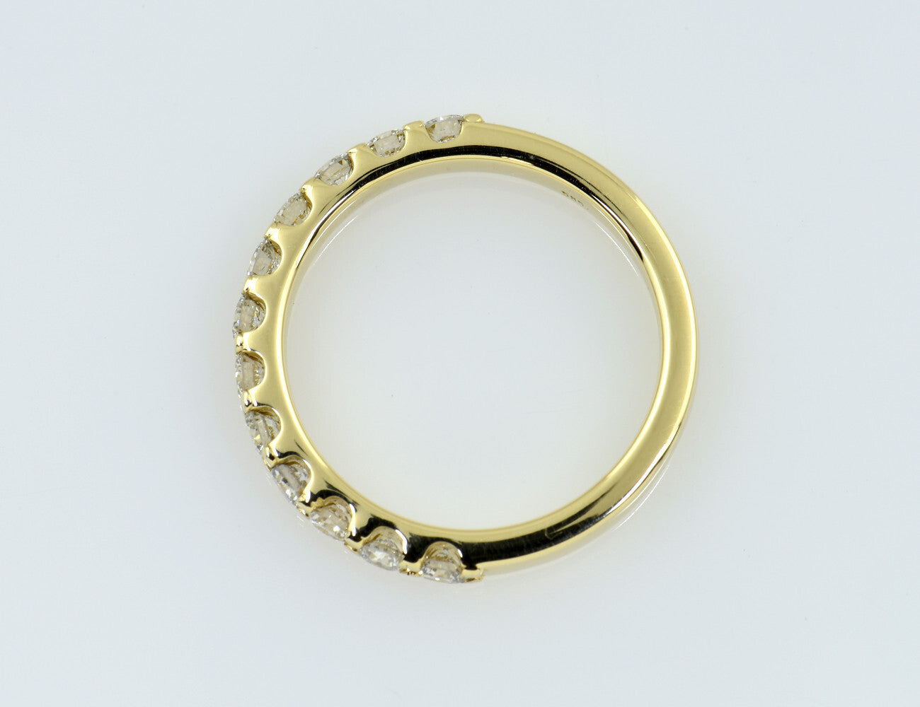 Memoire Diamant Ring 585/000 14 K Gelbgold 12 Brillanten zus. 0,60 ct