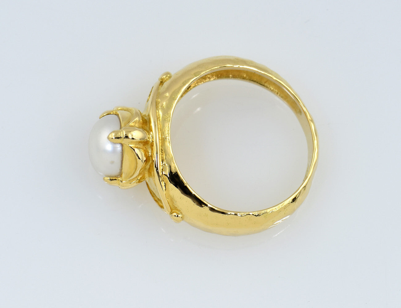 Ring Akoya-Perle 750/000 18 K Gelbgold