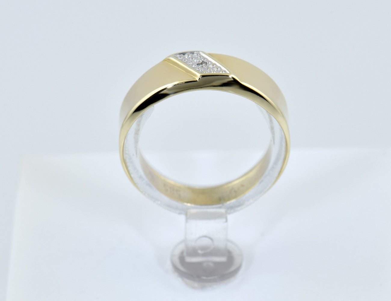 Diamant Ring 585/000 14 K Gelbgold 1 Diamant 0,01 ct