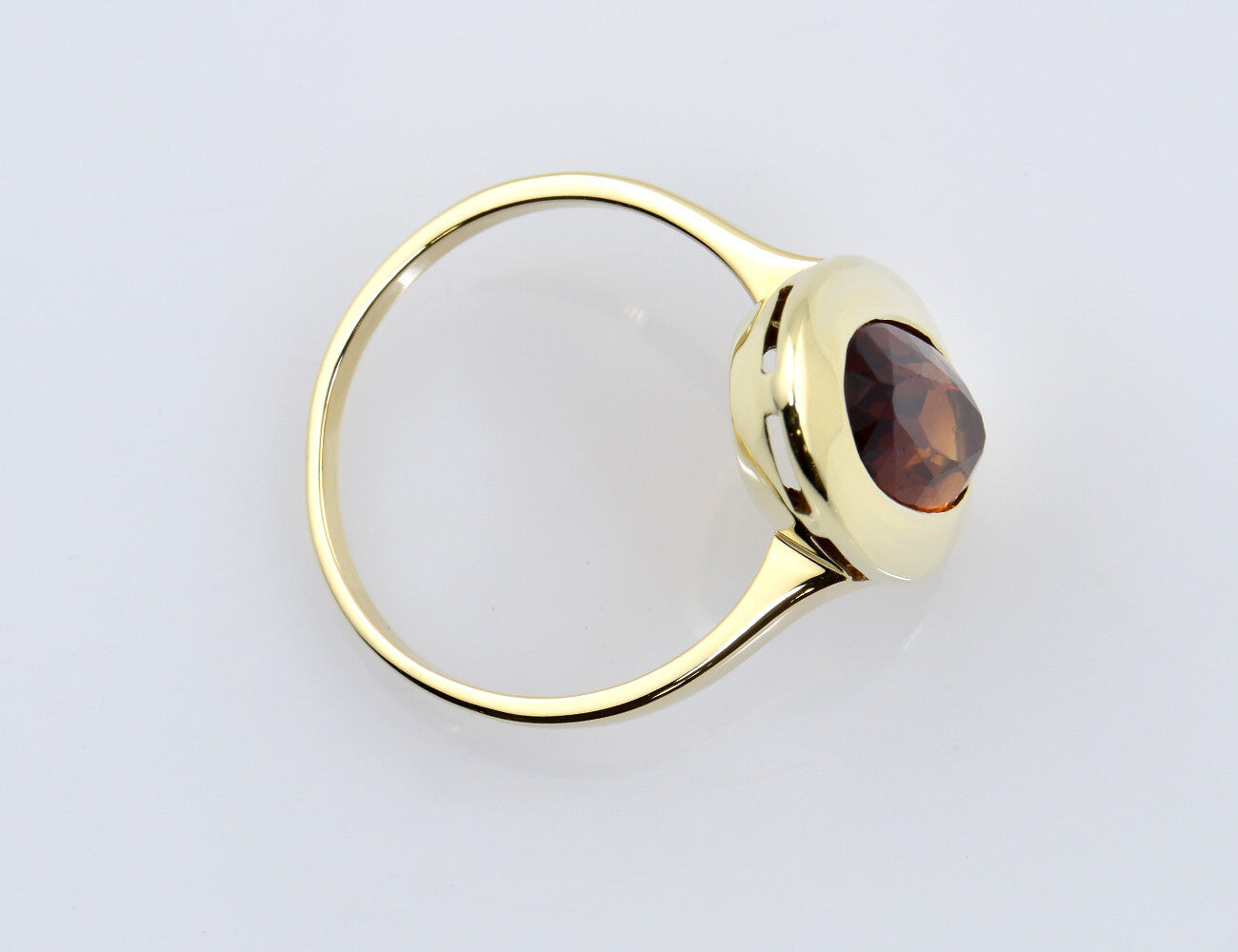 Ring Citrin 585/000 14 K Gelbgold