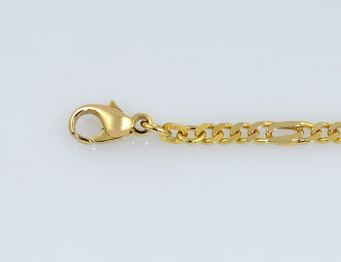 Armband Figaro 585/000 14 K Gelbgold 19 cm lang