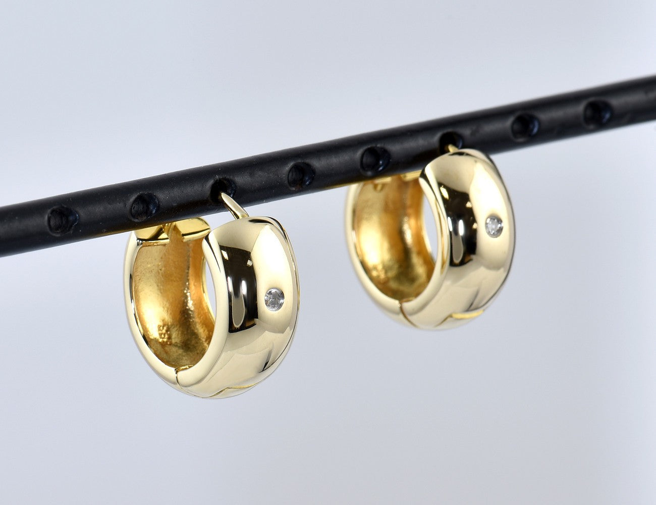 Creolen 333/000 8 K Gelbgold Zirkonia