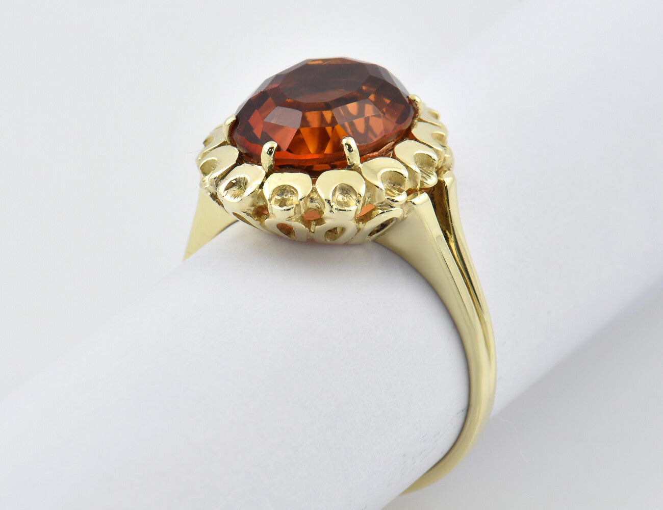 Ring Citrin 585/000 14 K Gelbgold