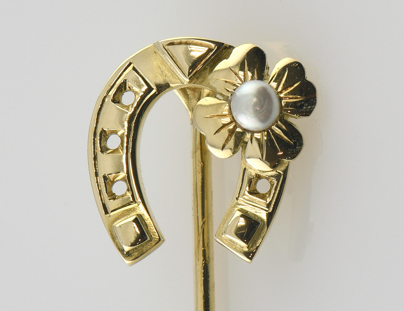 Anstecknadel 585/000 14 K Gelbgold Zuchtperle