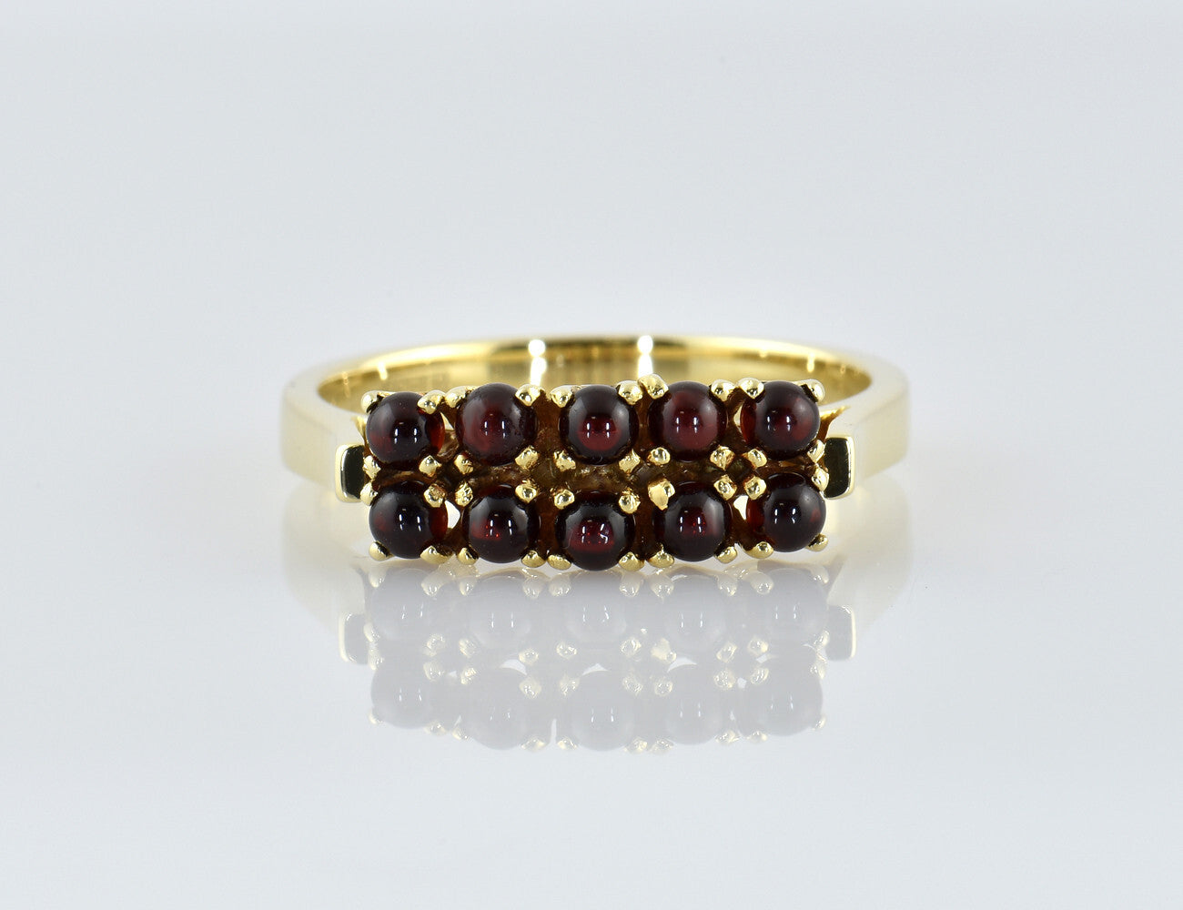 Ring Granat 585/000 14 K Gelbgold