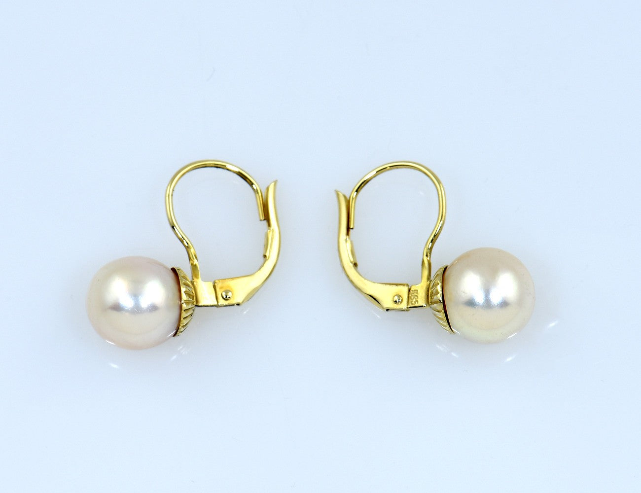 Ohrstecker Akoya-Perle 585/000 14 K Gelbgold